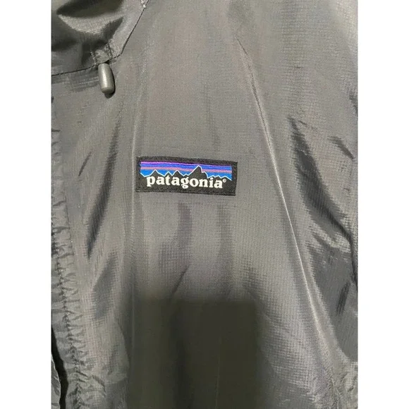 Patagonia Mens Sz S Houdini Full Zip Lightweight‎ Windbreaker Jacket Gray Khaki